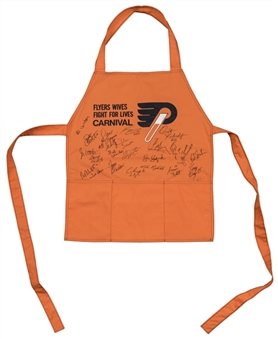 Philadelphia Flyers Team Signed Flyers Wives Fight for Lives Carnival Apron (SGC)